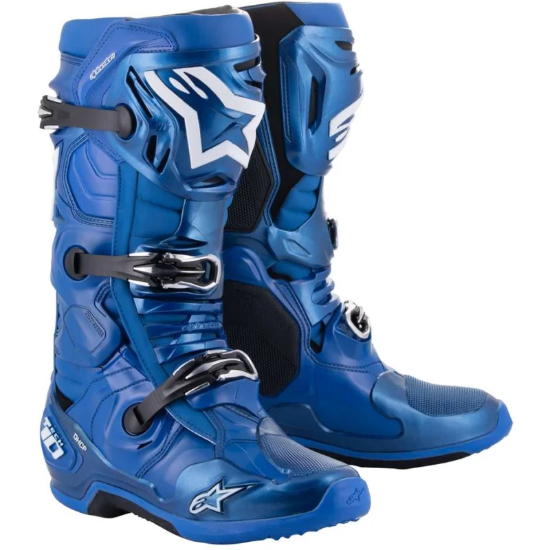 Alpinestars TECH 10 Blue Black Cross Enduro Motorcycle Boots Affare