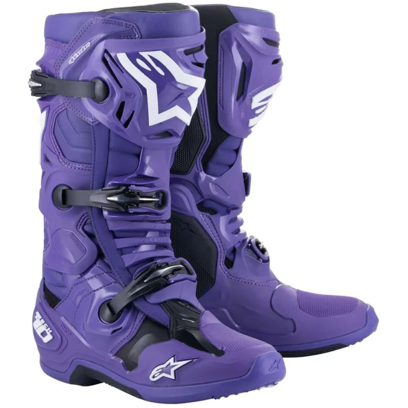 Miglior Prezzo Alpinestars TECH 10 Cross Enduro Motorcycle Boots Ultraviolet Black