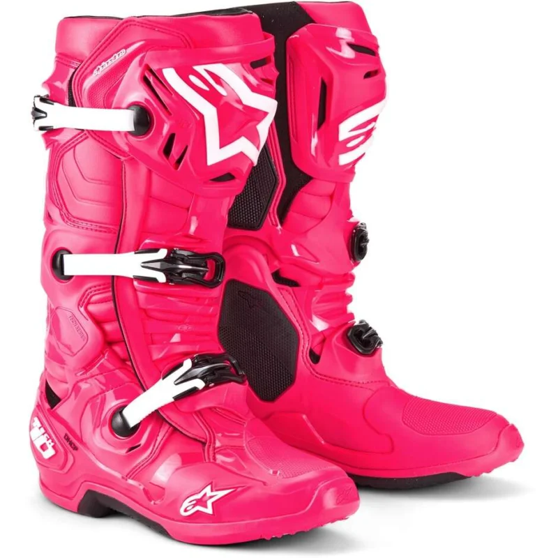 Di Tendenza Alpinestars TECH 10 Diva Pink White Cross Enduro Motorcycle Boots