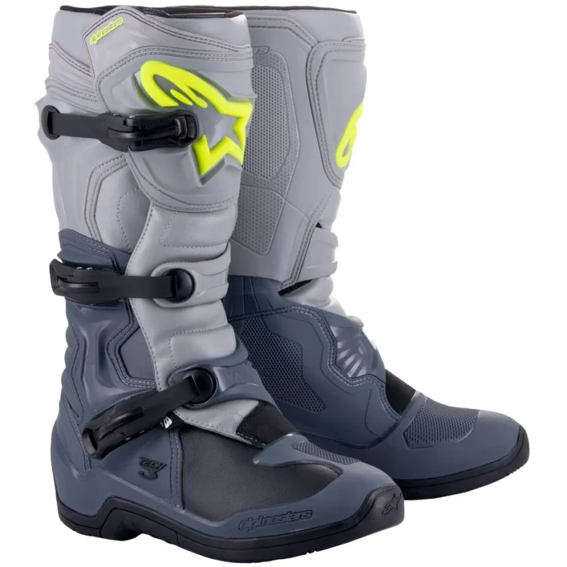 Offerta Alpinestars TECH 3 Cross Enduro Motorcycle Boots Black Gray Dark Gray Black