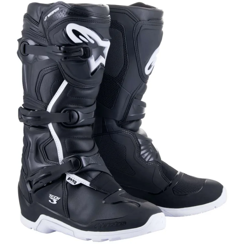 Super Prezzo Alpinestars TECH 3 ENDURO Waterproof Cross Enduro Motorcycle Boots Black White