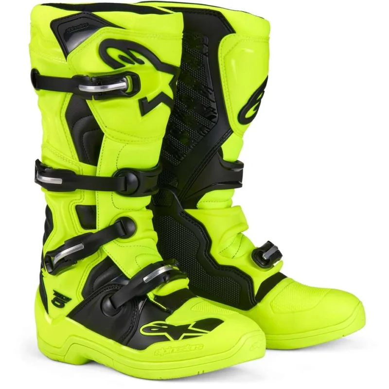 Alpinestars TECH 5 Motocross Enduro Boots Yellow Fluo Black Occasione