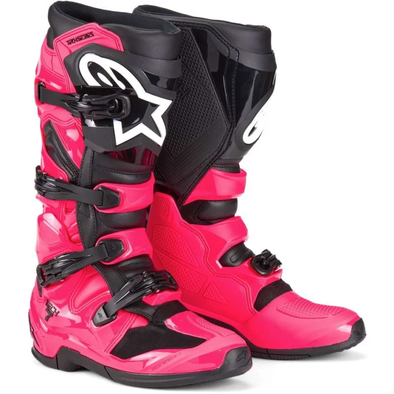 Alpinestars TECH 7 Diva Pink Black Cross Enduro Motorcycle Boots Acquista Ora