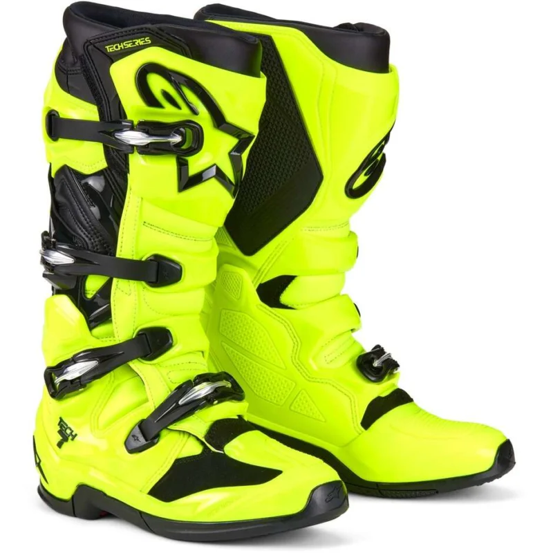 Alpinestars TECH 7 Motocross Enduro Boots Yellow Fluo Black Acquista Ora