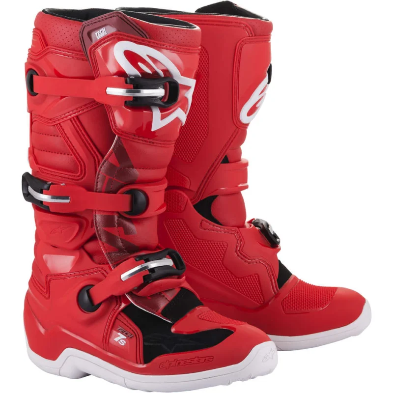 Alpinestars Tech 7 S Youth Moto Cross Enduro Boots Red Ordina Subito