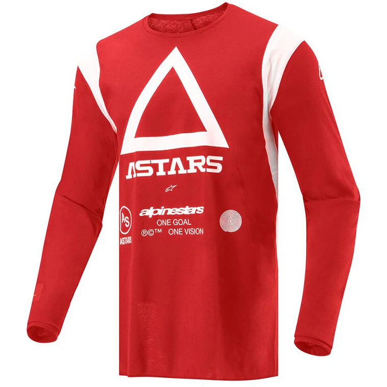 Alpinestars TECHDURA Off-Road Enduro Motorcycle Jersey Bright Red Di Tendenza