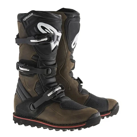 Acquista Ora Alpinestars TECH T Brown Oiled Motorcycle Boots