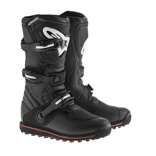Alpinestars TECH T Motorcycle Boots Black Red Spedito Oggi