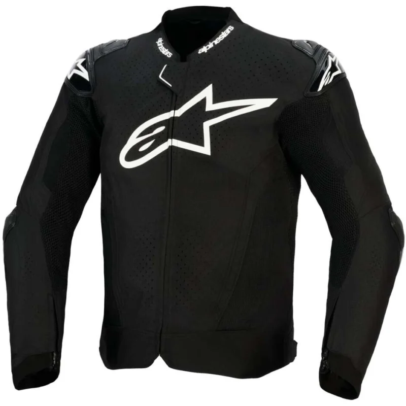 Vendita Finale Alpinestars T-GP AIR Motorcycle Jacket Black White