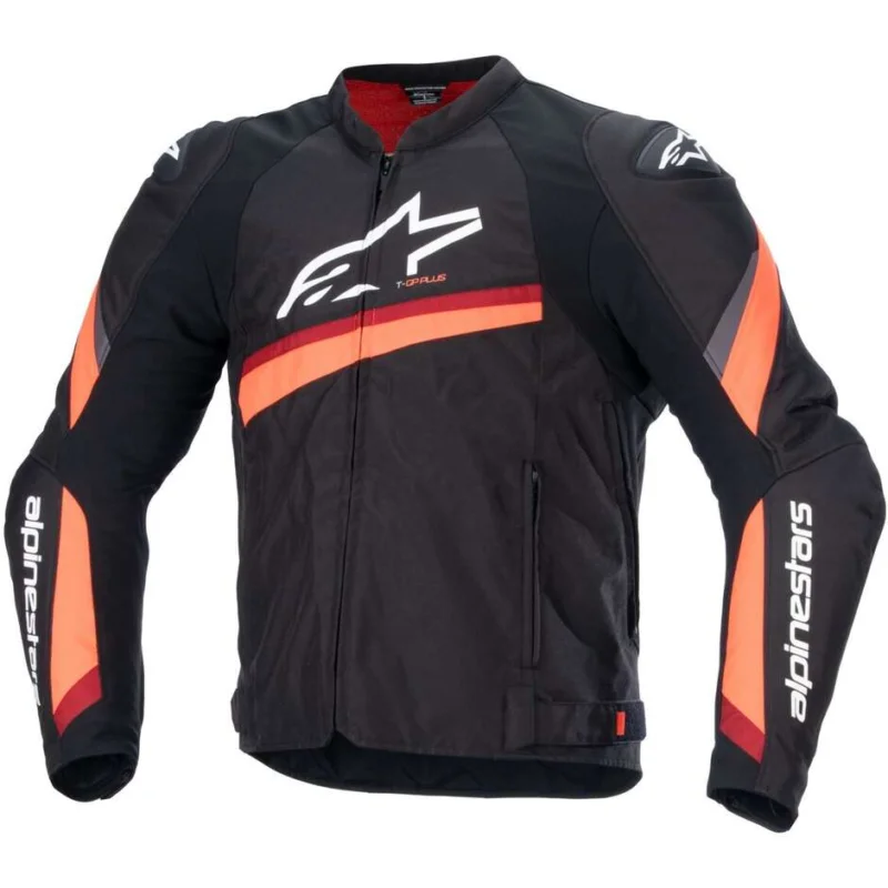 Spedizione Espresso Alpinestars T-GP PLUS R V4 Motorcycle Jacket Black Fluorescent Red