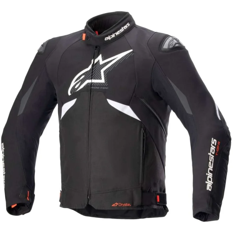 Promozione Alpinestars T-GP R V3 DRYSTAR Motorcycle Jacket Black White