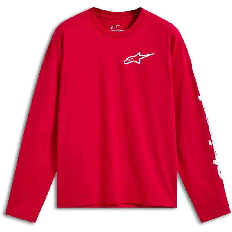 Promozione Alpinestars TRACKSIDE LS CSF Jersey Red/White