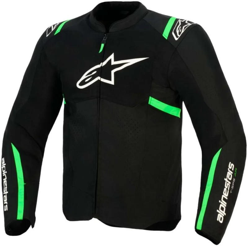 Must-Have Alpinestars T-SPS AIR V2 Motorcycle Jacket Black Fluo Green