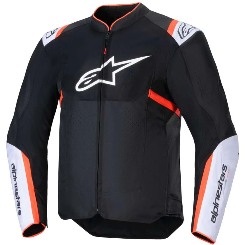 Alpinestars T-SPS AIR V2 Summer Motorcycle Jacket Black White Red Fluorescent Vendita Finale