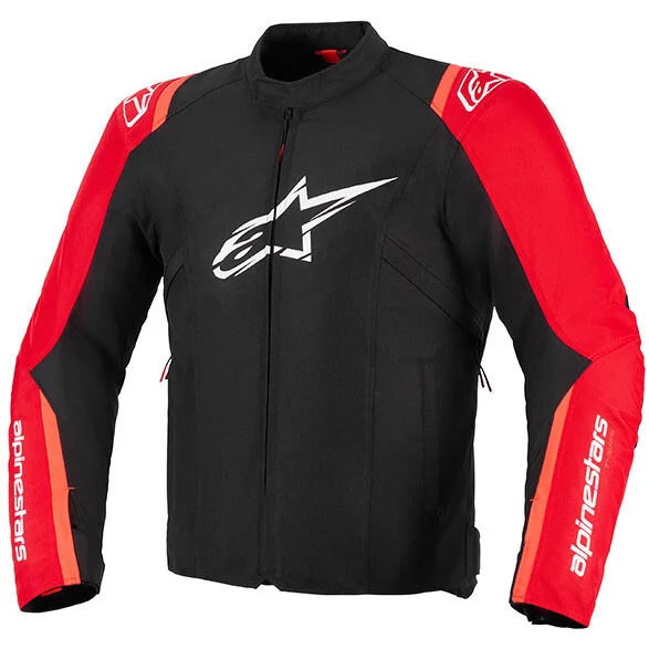 Alpinestars T-SPS V2 WP Fabric Motorcycle Jacket Fluorescent Red Black Professionale