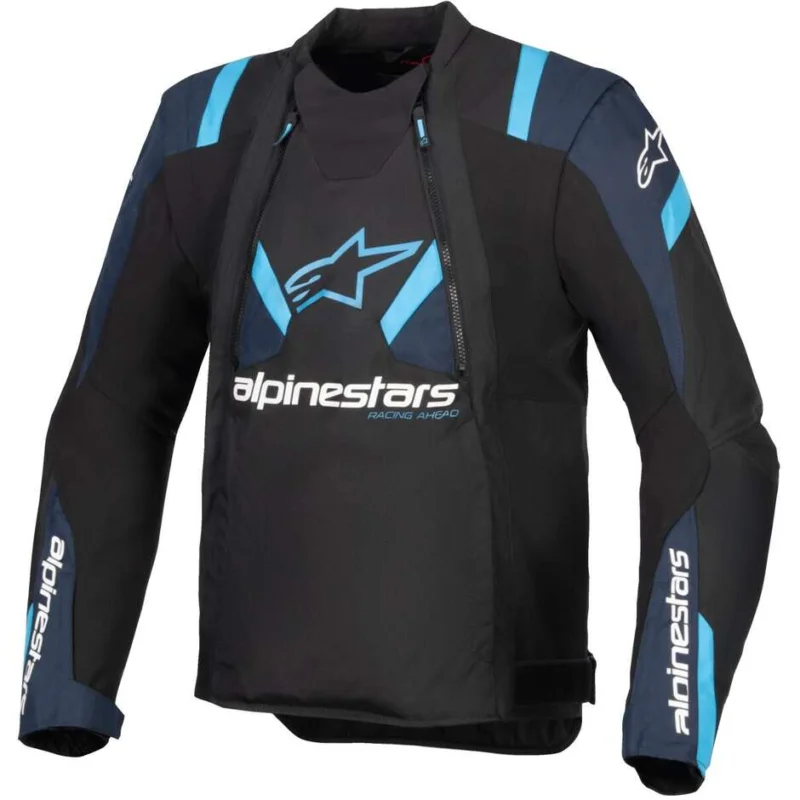 Alpinestars T-STUNT AIR Summer Motorcycle Jacket Black Dark Blue Blue Occasione Imperdibile