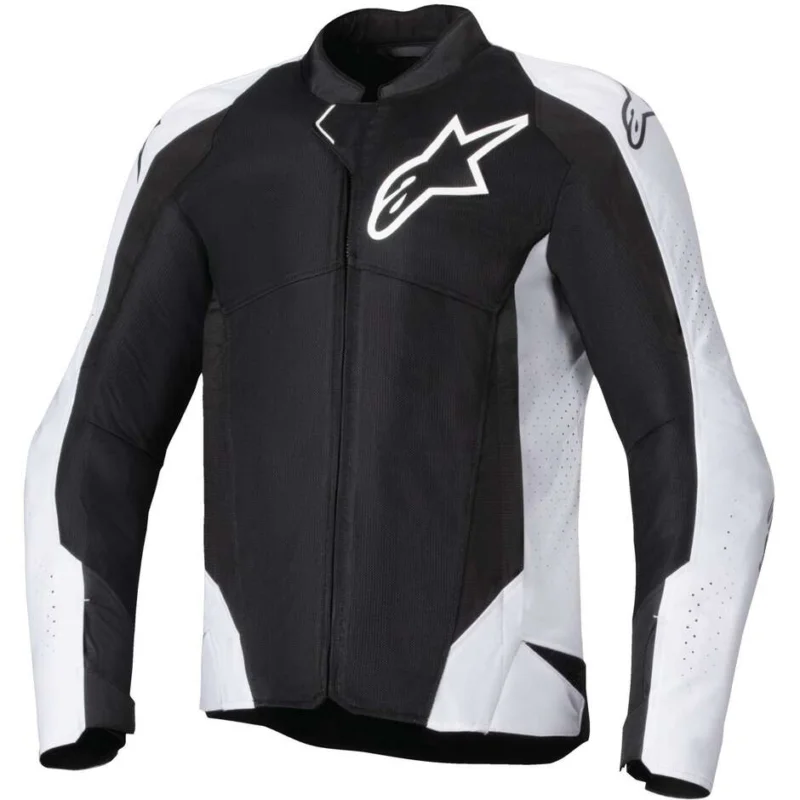 Alpinestars VIPER AIR V4 Summer Motorcycle Jacket Black White Prezzo Scontato