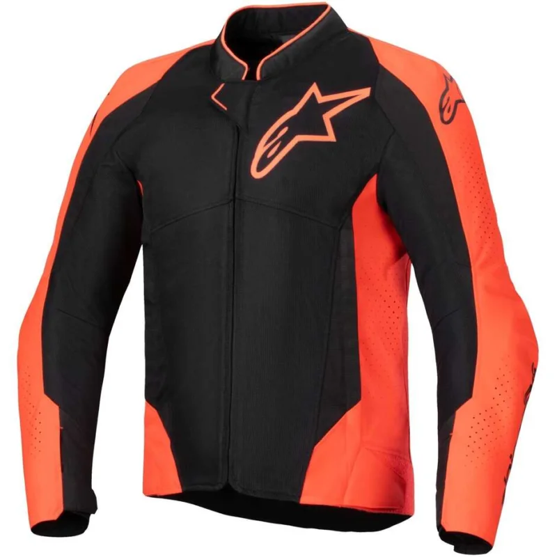 Alpinestars VIPER AIR V4 Summer Motorcycle Jacket Fluorescent Red Black Reso Gratuito