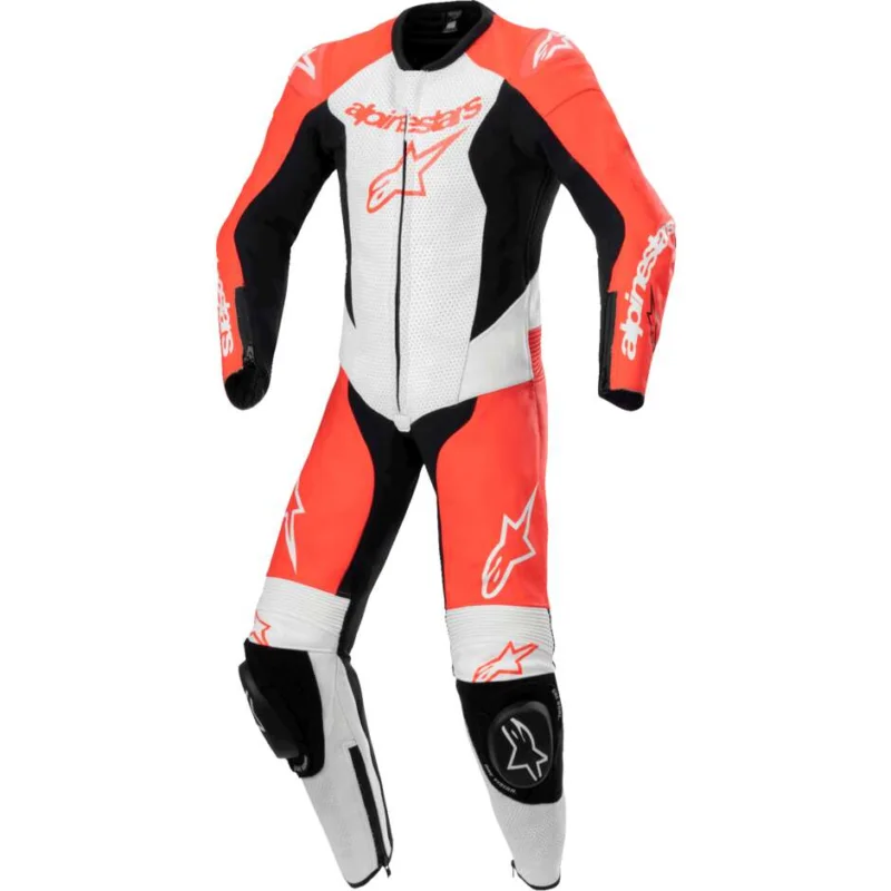 A Buon Prezzo Alpinestars YOUTH GP PLUS V2 1PC Kids Motorcycle Suit Fluorescent Red White Black