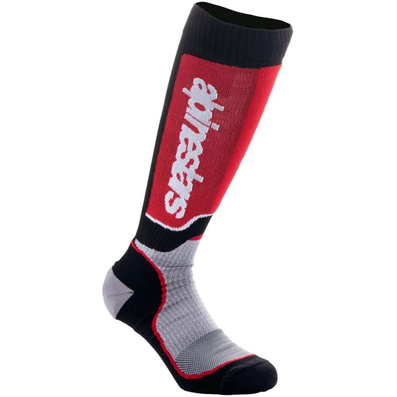 Ultimissimo Modello Alpinestars YOUTH MX PLUS Child Cross Enduro Motorcycle Socks Red Gray Black
