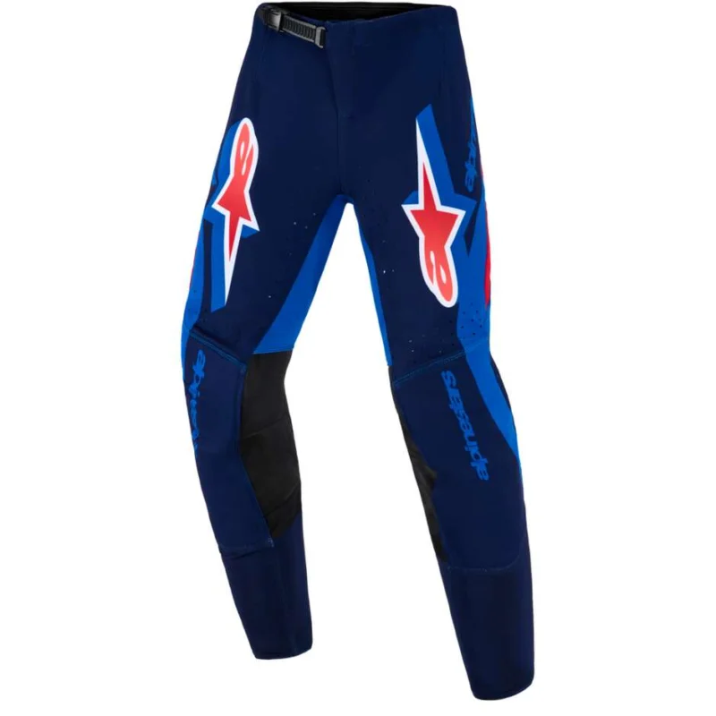 Affare Alpinestars Youth Supertech Vista Kids' Cross Enduro Motorcycle Pants, Dark Blue, Warm Coral, Cobalt