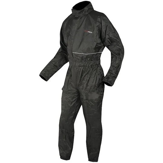 A-Pro SPLASH Full Motorcycle Rain Suit Black Prezzo Basso