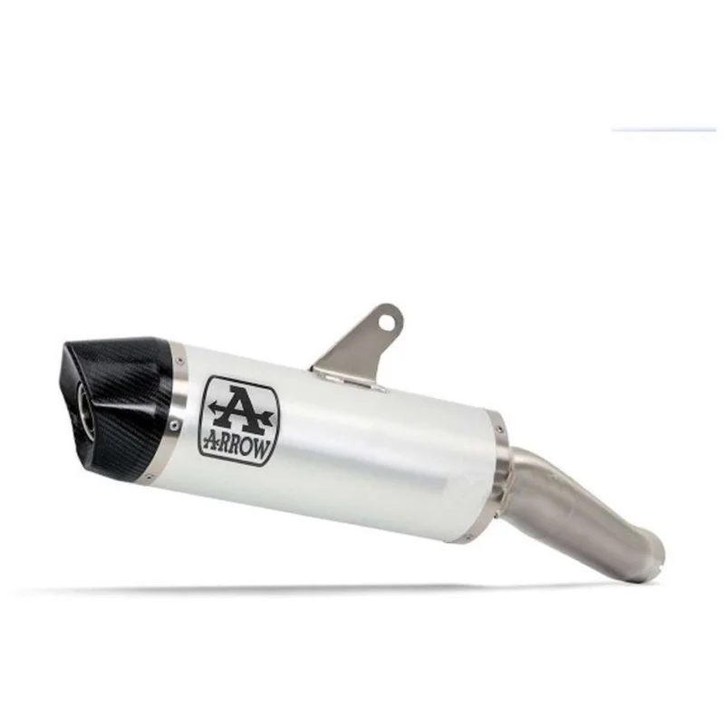 A Buon Prezzo Arrow Indy-Race aluminum exhaust with carby end cap for Moto Guzzi V100 Mandello (23-24)