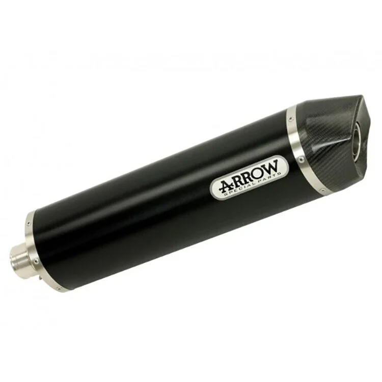 A Buon Prezzo Arrow Maxi Race-Tech Dark Aluminum Exhaust with Carby End Cap for BMW R 1200 GS / Adventure (06-12)