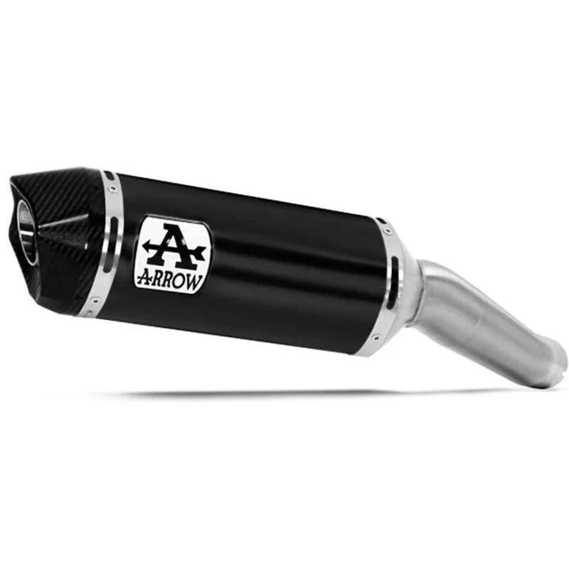 Arrow Race-Tech Dark Aluminum Exhaust with Carby End Cap for BMW S 1000 RR (19-24) Pagamento Sicuro
