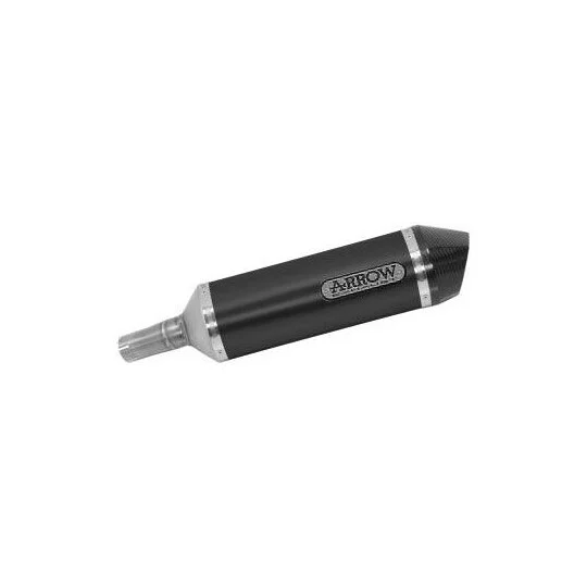 Arrow Race-Tech Dark Aluminum Exhaust with Carby End Cap for Kawasaki NINJA 400 (18-21); Z 400 (19-20) Solo Oggi