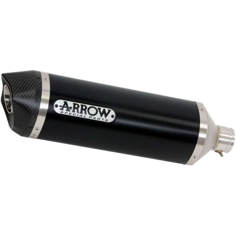 Arrow Race-Tech Dark Aluminum Exhaust with Carby End Cap for Suzuki V-STROM 650 (17-20) Ordina Subito