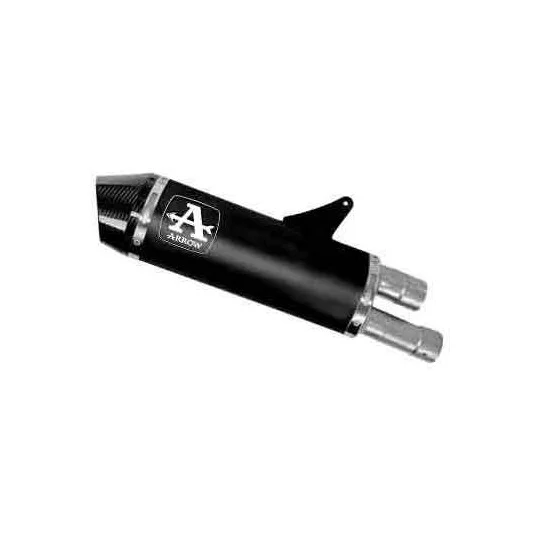 Arrow Race-Tech Dark Aluminum Exhaust with Carby End Cap for Triumph SPEED TRIPLE 1200 RS/RR (21-24) Offerta Limitata