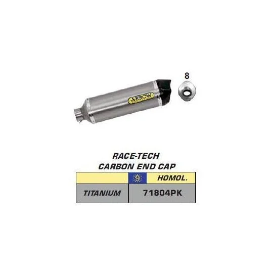 Prezzo Scontato Arrow Race-Tech titanium exhaust with carby end cap for Honda CB 500 F (13-18); CBR 500 R (13-18)