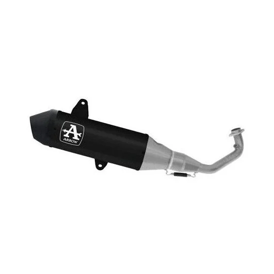 Nuova Collezione Arrow racing complete exhaust with Urban Dark aluminium silencer with carby end cap for Piaggio VESPA GTS 310 / GTV 310 (25-26)
