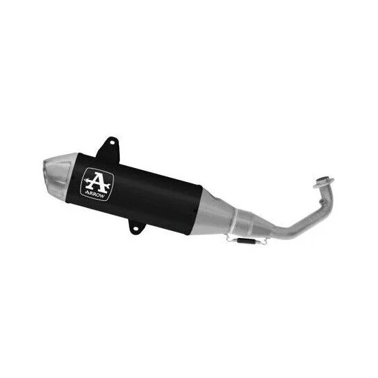 Arrow racing complete exhaust with Urban Dark aluminium silencer with stainless steel end cap for Piaggio VESPA GTS 310 (25-) Consegna Rapida