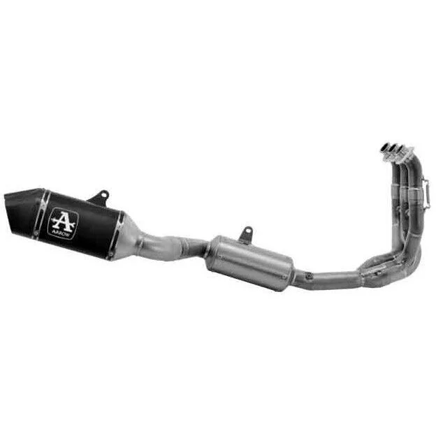 Arrow Racing Complete Exhaust with Veloce Dark Aluminum Muffler for Triumph DAYTONA 660 (24-26) Promozione Esclusiva