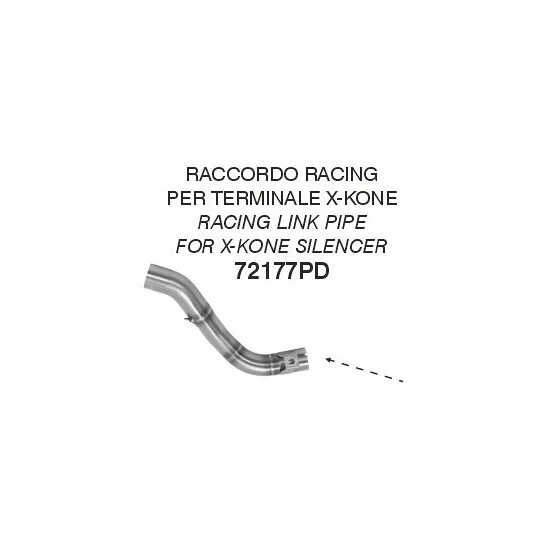 Prezzo Di Fabbrica Arrow racing link pipe for X-Kone silencers For Honda CRF 300 L (21-24)
