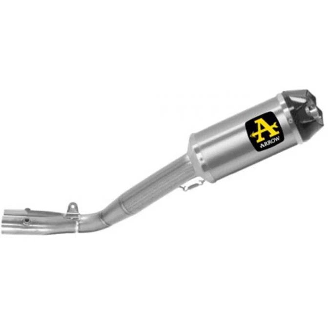 Arrow Racing Mid-Centre Exhaust - Indy Race Titanium Silencer + 60mm Titanium Link Pipe. For Yamaha YZF R1 (20-24) Offerta Lampo