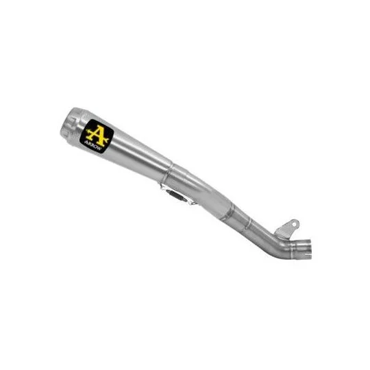 Popolare Arrow racing mid-pipe kit - Pro-Race titanium silencer + 65mm titanium link pipe. For Kawasaki ZX-10R (16-19)