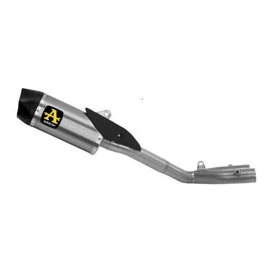 Ultime Pezzi Arrow Racing Mid-Race Exhaust - Indy Race Titanium Muffler + 54mm Titanium Link Pipe. For Yamaha MT-10 (22-24)