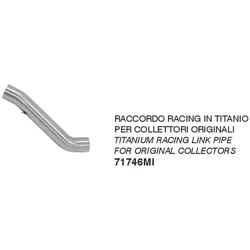 Spedito Oggi Arrow racing titanium stainless steel link pipe for original collectors For Aprilia TUONO V4 1100 (19-20)