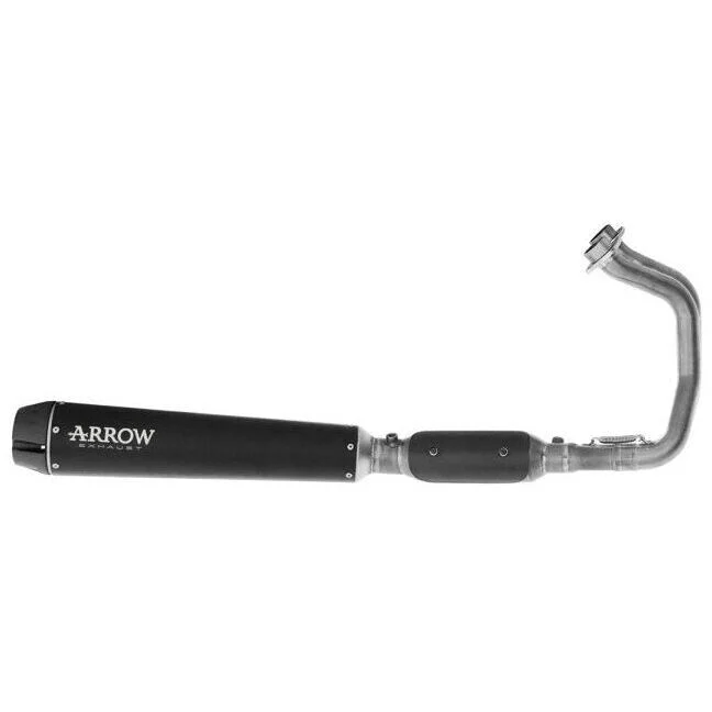 Economico Arrow Rebel Complete Exhaust with Carbon Rear End Cap for Kawasaki Vulcan S 650 (25-26)