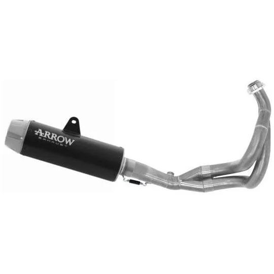 Quantità Limitata Arrow Rebel Complete Exhaust with Polished Aluminum Rear End Cap for Kawasaki Z 650 RS (21-23)