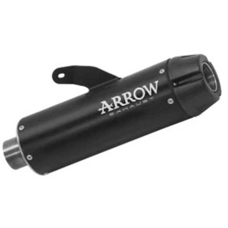 Spedizione Gratuita Arrow Rebel Exhaust with Dark Aluminum End Cap for Yamaha XSR 700 (21-24)
