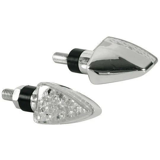 Arrows Arrow Motorcycle Pair LED Colour Chrome Consegna Rapida