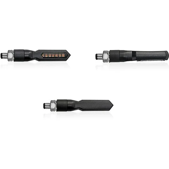 Compra Online Arrows Moto Chaft Lighter Sequential Led Approved Black Smoked reflector