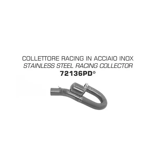 Ultime Pezzi Arrow stainless steel manifold for Beta RR ENDURO 350 / 390 / 430 / 480 (17-18)
