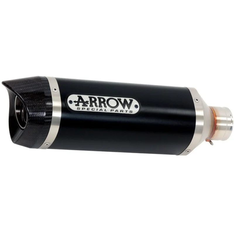 Scelto Dai Clienti Arrow Street Thunder Dark Aluminum Exhaust Muffler with Carby End Cap for Original Collectors For Yamaha YZF R6 (06-16)