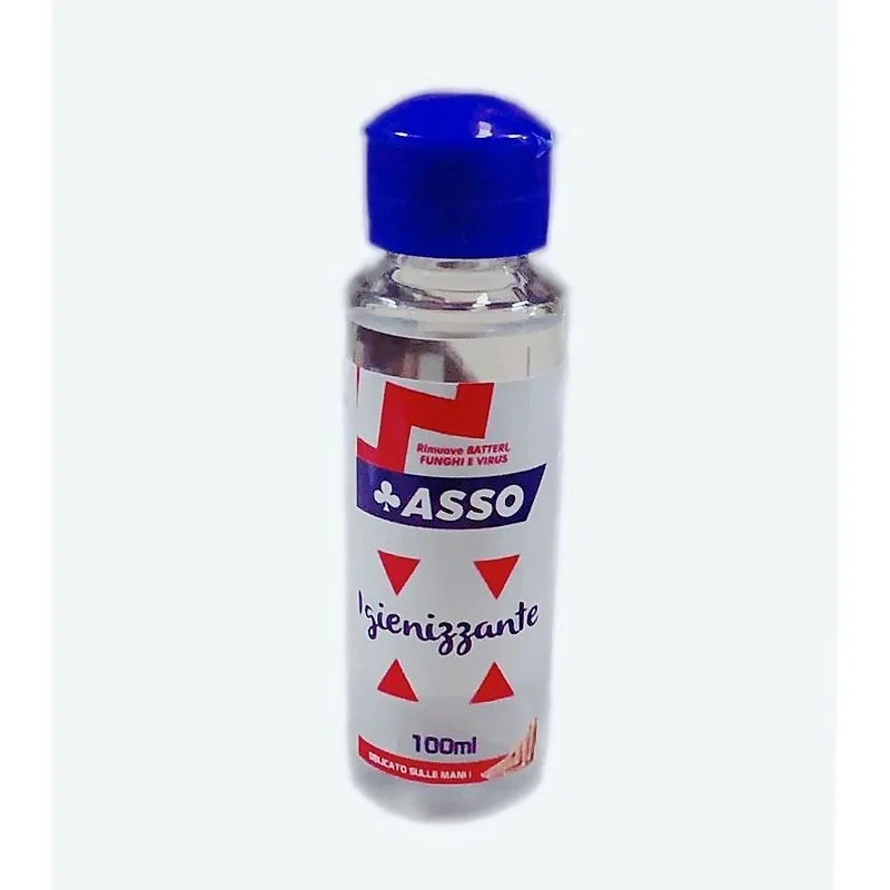 Spedizione Gratuita ASSO Hand Sanitizer 100ml - Removes Bacteria Mushrooms and Viruses