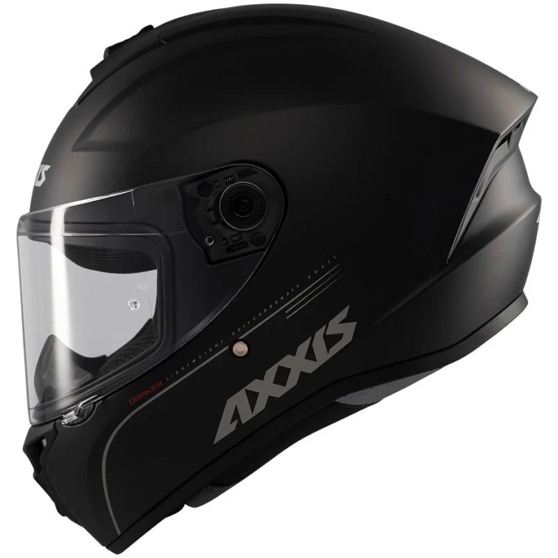 Subito Disponibile Axxis Full Face Motorcycle Helmet FF112D Draken S Solid V2 A11 Matte Black